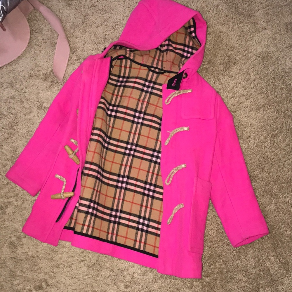 Girls burberry wool coat